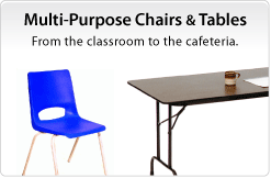 Multi Purpose Chairs and Folding Tables: From the Class room to the Cafeteria